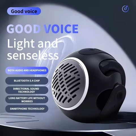 2-in-1 Wireless Mini Small Speaker Open Ear Hook Earphones