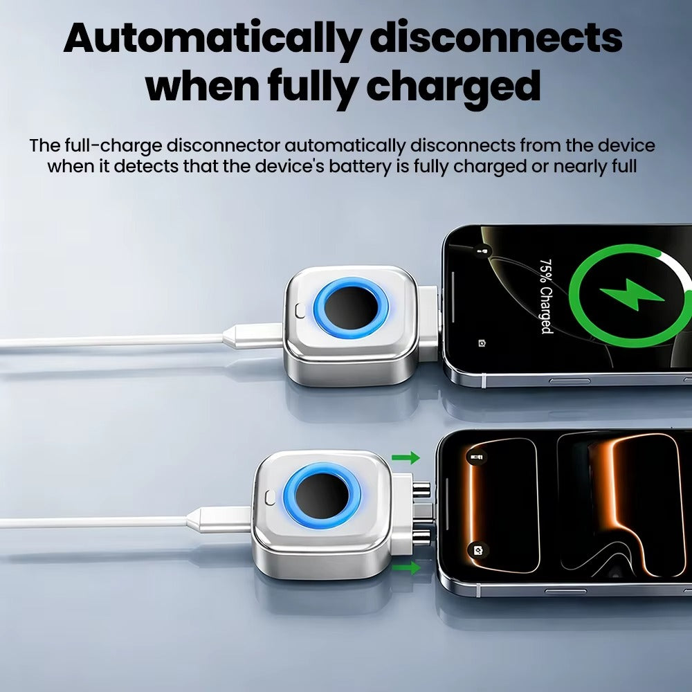 140W Smart Full Charge Self-Cut Type-C Adapter, Universal Auto Disconnect For Night Charging, Overcharge Prevention Separator