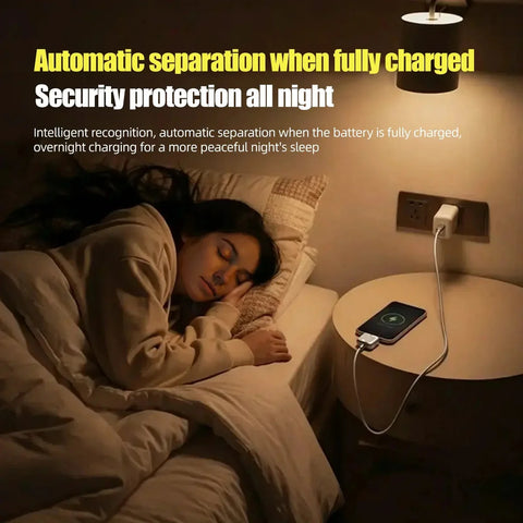 140W Smart Full Charge Self-Cut Type-C Adapter, Universal Auto Disconnect